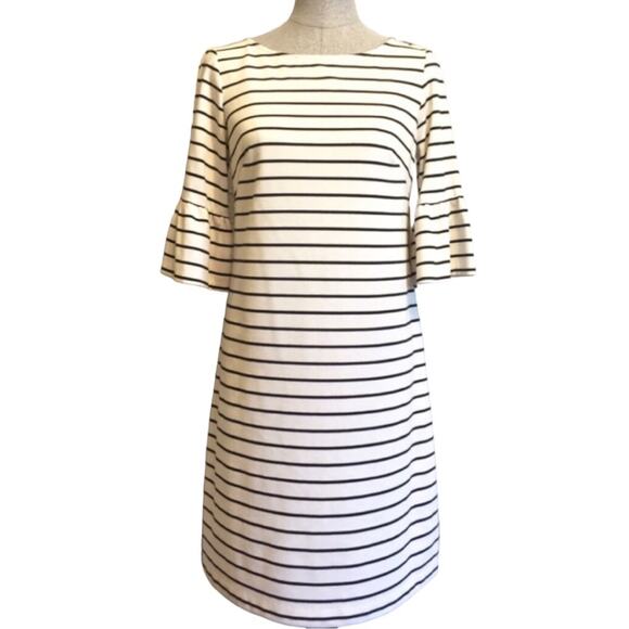 Eliza J Striped Bell Sleeve Dress Size 12 NWT - Picture 3 of 10